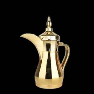 Cafetière arabe authentique Dallah, faite à la main en acier inoxydable, théière traditionnelle du Moyen-Orient pour la maison et le café - Product Image 2