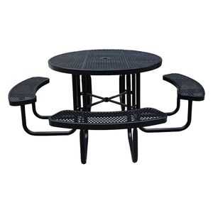 Three-legged <b>Round</b> Plastic <b>Table</b> With Tiled <b>Table</b> Top - A Perfect <b>Outdoor</b> Garden <b>Table</b> for a Garden Evening - Product Image 1