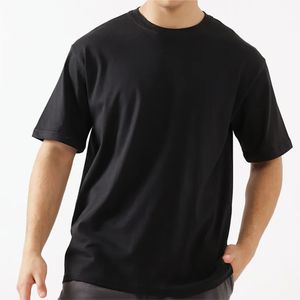 เสื้อยืดโอเวอร์ไซส์แขนสั้นแบบยูนิเซ็กซ์ สกรีนโลโก้ได้ ผ้าคอตตอนเจอร์ซีย์ 100% แห้งเร็ว เป็นมิตรกับสิ่งแวดล้อม คุณภาพสูง สไตล์สตรีทแวร์ สำหรับกิจกรรมกลางแจ้ง - Product Image 1