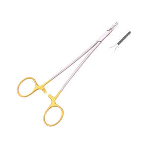 Portaagujas Ryder de 14 cm, Acero Inoxidable TC, Herramienta Quirúrgica de Precisión, Instrumento Médico Reutilizable de Alta Calidad - Product Image 1