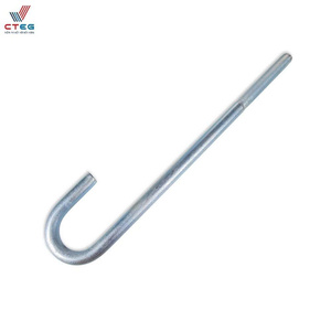 Boulon d'ancrage en J en acier au carbone ou en acier inoxydable de fabrication vietnamienne pour installation dans le béton - Product Image 1