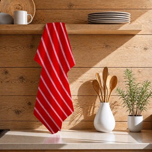 Best Quality Red Color Customized Design <b>Kitchen</b> <b>Towel</b> for Christmas 100% Cotton <b>Kitchen</b> <b>Towels</b> at Market Price - Product Image 1