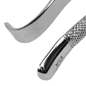 Forceps d'extraction dentaire # Instrument chirurgical dentaire manuel en acier inoxydable 18R pour molaires supérieures 1ère et 2ème, avec poignée ergonomique - Product Image 4