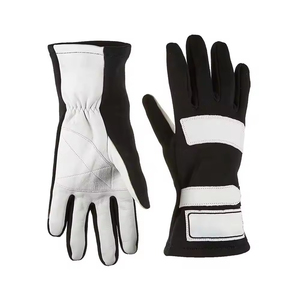 Gants de moto respirants pour l'hiver, gants en cuir pour moto avec écran tactile et motif imprimé pour la course à moto - Product Image 1