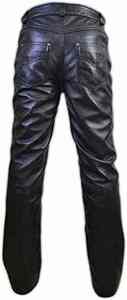 Pantalon en cuir pour homme de haute qualité, personnalisé, 5 poches, léger, noir, pantalon de moto - Product Image 6