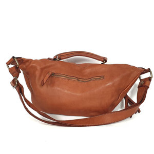 Sac banane en cuir de haute qualité avec sangle réglable, design unique, fermeture éclair, forme personnalisée, sac banane tendance - Product Image 1
