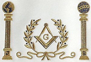 Tablier de Maître Maçon Bleu Marine avec Broderie Main des Piliers, Personnalisé, Vente en Gros, Fabricant, Fournisseur, OEM - Product Image 5