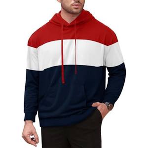 Pulls à capuche pour hommes en polyester et coton molletonné, impression numérique, logo brodé personnalisé, chauds pour l'hiver, avec poches, style décontracté urbain - Product Image 1