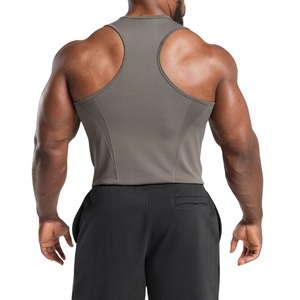 Gym Tank Tops Mens <b>Muscle</b> Fit Sleeveless Training Shirts Breathable Stretch Workout Apparel Custom OEM Manufacturer - Product Image 4