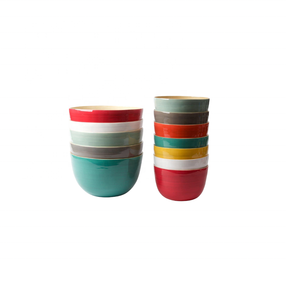COLORFUL VINTAGE DESIGN BAMBOO SALAD BOWLS-ECO-FRIENDLY CUSTOMIZED BUSINESS GIFT in SMALL & BIG SIZES - Product Image 6