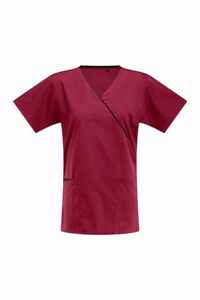 Uniformes de Enfermería de 2 Piezas: Blusa de Manga Corta y Pantalones Largos, Ropa de Trabajo con Cuello en V para Clínica - Product Image 5