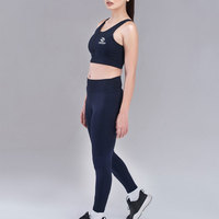 Nouvel ensemble de yoga pour femmes, vêtements de sport, tenue de fitness, respirant, logo à carreaux sur le devant, sans couture, ensemble 2 pièces