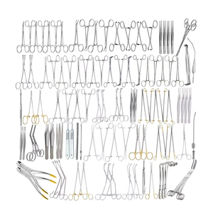 REGENSIS SURGICAL RS-HSS-01 Ensemble d'instruments de chirurgie cardiaque ouverte manuels réutilisables de haute qualité de classe II en acier inoxydable, 92 pièces - Product Image 1
