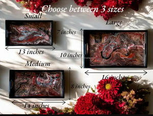 Beautiful Epoxy Resin Tray Smooth Luxe Epoxy Resin Handcrafted Perfection Humran Export Epoxy Resin - Product Image 2