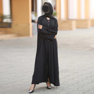 Abaya musulmane pour femmes adultes du Moyen-Orient, la plus belle, décontractée, grande taille, légère, respirante, extensible, séchage rapide, en polyester - Product Image 5