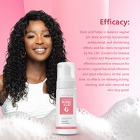 Mousse nettoyante intime 100% aux herbes de TCM, Aloe Menthe, pour l'équilibre du pH, le contrôle des odeurs, le soulagement des infections à levures et la fraîcheur féminine naturelle