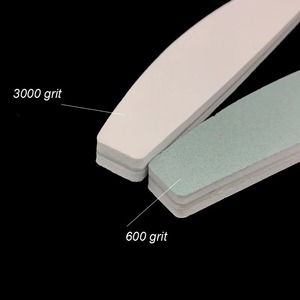 Lime à ongles double face OME Mini, grain 180, motif zèbre, réutilisable pour le soin des ongles - Product Image 1