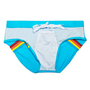 Shorts de plage décontractés pour hommes de bonne qualité, séchage rapide, taille élastique, motif uni, polyester écologique - Product Image 3