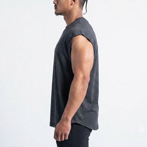 Tous les modèles de débardeurs pour hommes sur mesure, col rond, en coton - Product Image 3