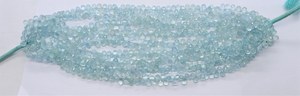 AAA Natural Aquamarine Faceted Tear Shape Briolette 5x7 MM Aquamarine Gemstone <b>Beads</b> <b>Blue</b> Transparent Aquamarine Teardrop <b>Beads</b> - Product Image 4