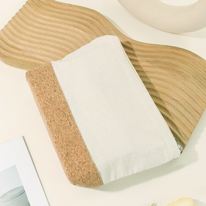 High Quality Cork Cotton Canvas Patchwork Storage <strong>Bag</strong> Rope <strong>Handle</strong> Custom LOGO Cartoon Pattern Cosmetic <strong>Bag</strong> for Gift Packaging - Product Image 3