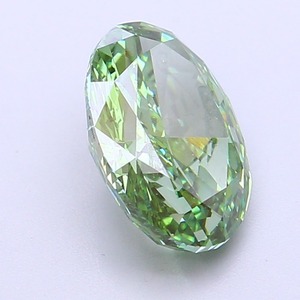 Diamant de laboratoire CVD ovale de 2,73 carats, vert vif fantaisie modifié, clarté VVS2, polissage excellent, pierre précieuse non montée pour bijoux - Product Image 4