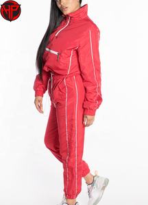 Conjunto de 2 Piezas de Chaqueta Cortavientos Ligera de Nailon para Mujer, Traje Cortavientos para Exteriores, Conjunto de Traje Cortavientos con Logotipo Personalizado, Chándales Impermeables para Mujer - Product Image 2