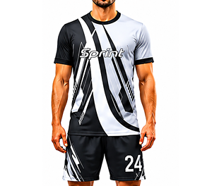 Camisetas de Fútbol para Hombre, Conjuntos de Uniformes Personalizables con Logotipo Impreso a Color, 100% Poliéster, Tecnología de Corte Automatizado - Product Image 2