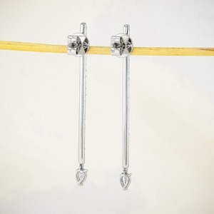 Pendientes de Aro Colgantes con Diamantes en Forma de Pera, Diseño Lineal de 2 Pulgadas, Joyería Elegante con Diamantes Naturales Brillantes, Regalo de Novia - Product Image 4