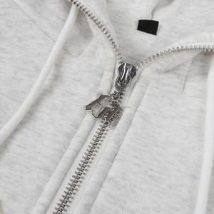 Parche bordado con apliques, Sudadera con capucha 400 Gsm, sudaderas con capucha gruesas de peso pesado Vintage personalizadas, cremallera de cara completa - Product Image 5