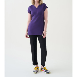 Camiseta Túnica para Salón de Belleza, Uniforme Elegante para Peluquería, Blusa Túnica para Enfermería - Product Image 4