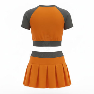 Ensemble d'uniformes d'entraînement de cheerleading durables avec soutien de la taille extensible et port confortable pour la pratique quotidienne - Product Image 2