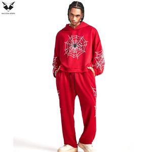 Conjunto Deportivo de Última Moda 2026, Sudadera Holgada con Hombros Caídos y Estampado Personalizado, Pantalones Rectos con Cintura Ajustable con Cordón - Product Image 2