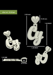 Pendentif en diamant Moissanite très demandé pour les festivals et les tenues streetwear de luxe, disponible au prix d'usine - Product Image 3