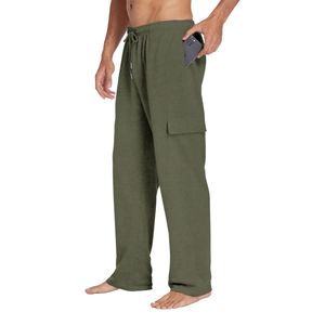 Pantalon de jogging cargo pour hommes avec poches utilitaires personnalisées, pantalon de survêtement décontracté pour l'entraînement et la détente, fabricant en gros - Product Image 3