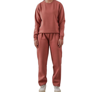 Conjunto Deportivo Unisex de Sudadera y Pantalones Jogger Extra Grandes con Capucha, Traje Deportivo Informal de 2 Piezas, Ropa de Salón, Logotipo Personalizado, Venta al Por Mayor OEM - Product Image 3