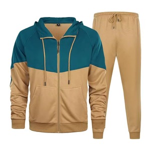 Conjunto Deportivo para Hombre, Chándal de Poliéster, Conjunto de 2 Piezas, Talla Ajustada, Chándal de Alta Calidad con Cierre - Product Image 1