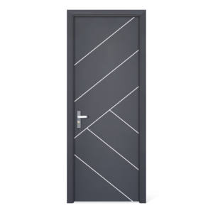 Puerta de WPC Moldeada Personalizada de Fábrica Profesional de la Empresa Dewoo, Impermeable con Superficie Acabada, Apertura Manual para Hoteles y Casas - Product Image 1