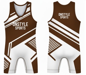 Wholesale Wrestling Singlet Custom Powerlifting Singlet Wrestling Singlet Factory Wholesale Custom Design GYM Weightlifting - Product Image 4