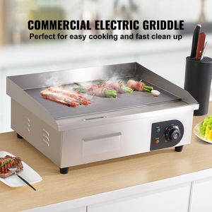 Plancha Eléctrica Comercial de 21 Pulgadas, 1600W, Plancha de Cocina de Acero Inoxidable con Superficie Antiadherente, Fuente de Gas 122 - Product Image 2