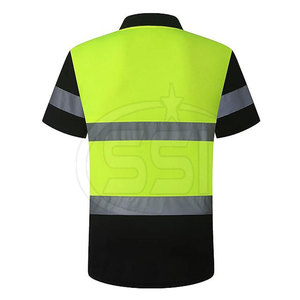 Chemise de sécurité réfléchissante confortable à haute visibilité, tissu respirant, ANSI/EN ISO Classe 2, imperméable pour le travail quotidien - Product Image 5