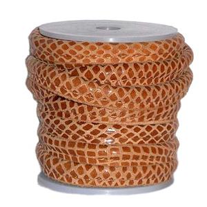 Cordón de cuero cosido estilo reptil de lujo, accesorios de joyería artesanal DIY y otros accesorios - Product Image 1