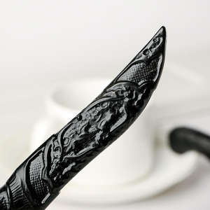 Cuchillo de Camping de Acero de Damasco Pulido a Mano con Funda de Cuero para Decoración del Hogar y Juego - Product Image 3