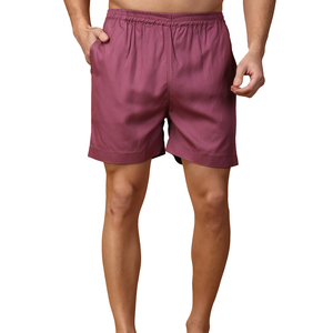 Shorts décontractés pour hommes, couleur unie, en coton, shorts d'été confortables, à porter tous les jours, légers, shorts tendance, vente en gros OEM - Product Image 2