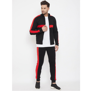 Ensemble de survêtement d'hiver pour homme avec fermeture éclair intégrale, vêtements de sport personnalisés, ensemble veste et pantalon de jogging, tenue de sport pour la course à pied et l'entraînement, broderie 3D - Product Image 1