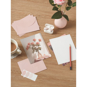4 set di lettere emozionali rosa per la scrittura di accessori - Product Image 1