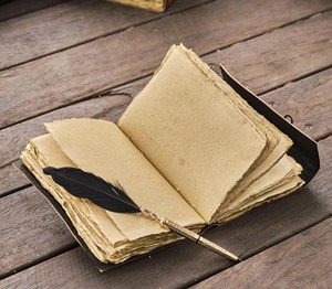 Tree Life Leather Journal Handmade Vintage A5 Notebook <b>Sewing</b> Bound Gift 2 Color Choices 220 Vintage Paper Brass Locks - Product Image 2