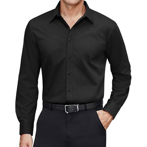 Camisa con Botones, Cuello Clásico, Acabado Impecable, Apariencia Premium, Camisas de Hombre con Botones, Cómodas - Product Image 1
