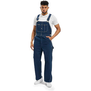 <b>Mens</b> Vintage Winter Casual Denim Cargo <b>Overalls</b> Multi Pocket Loose Fit Camping Suspenders Outdoor - Product Image 3