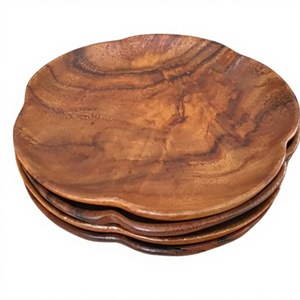 ชามเสิร์ฟสลัดไม้กระถินณรงค์ขัดเงา งานแฮนด์เมดสไตล์วินเทจ เป็นมิตรกับสิ่งแวดล้อม สำหรับงานปาร์ตี้ ขายส่ง - Product Image 6